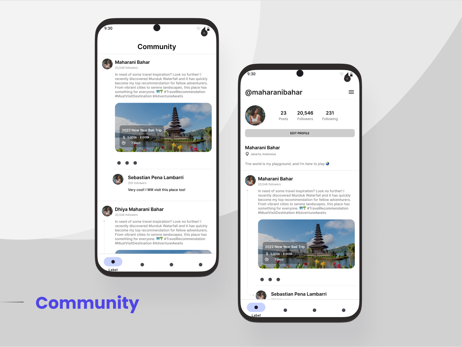 Community Screen