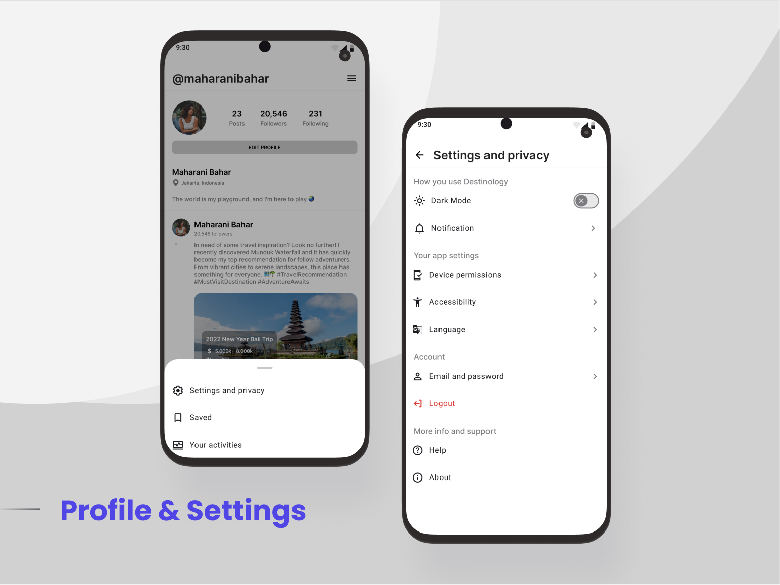 Setting Screen