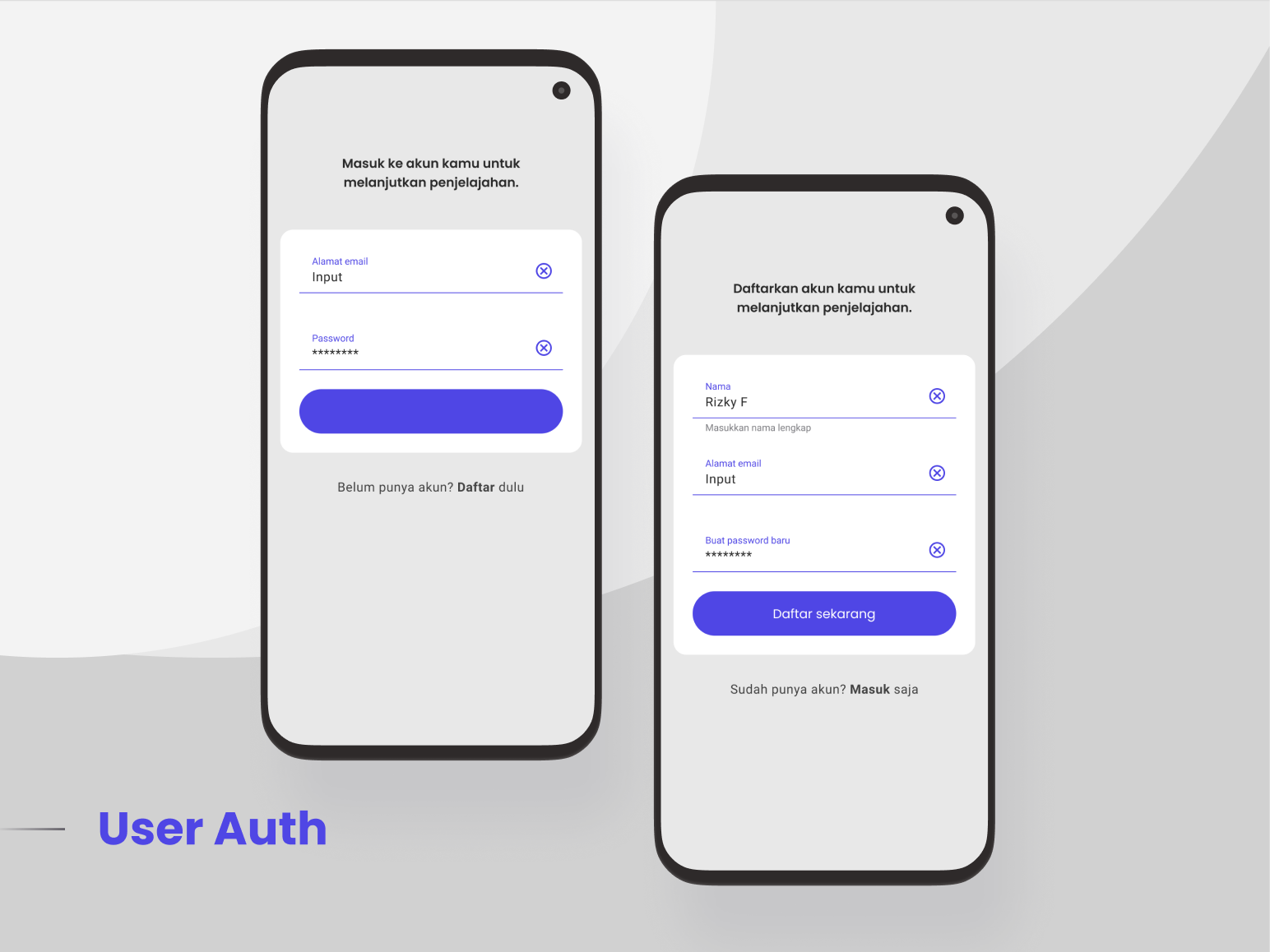 User Authentication Screen