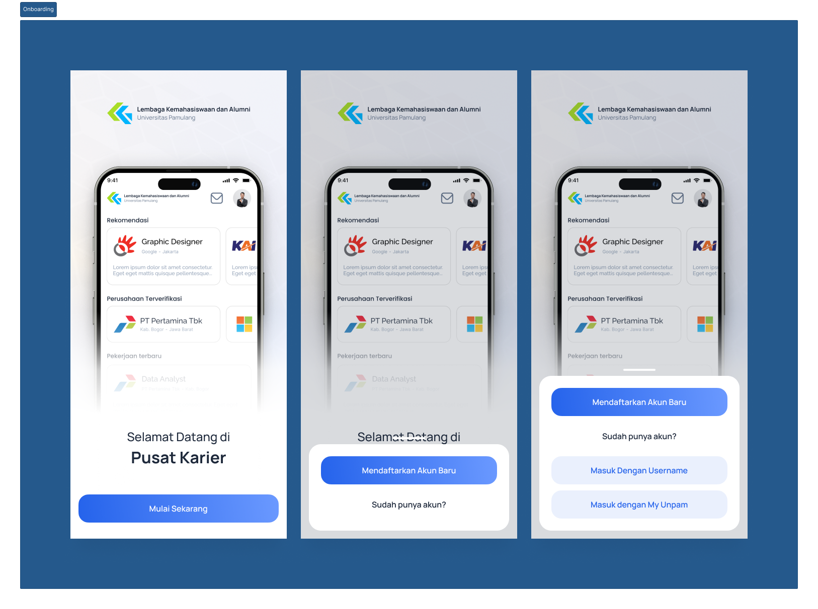Onboarding Screen