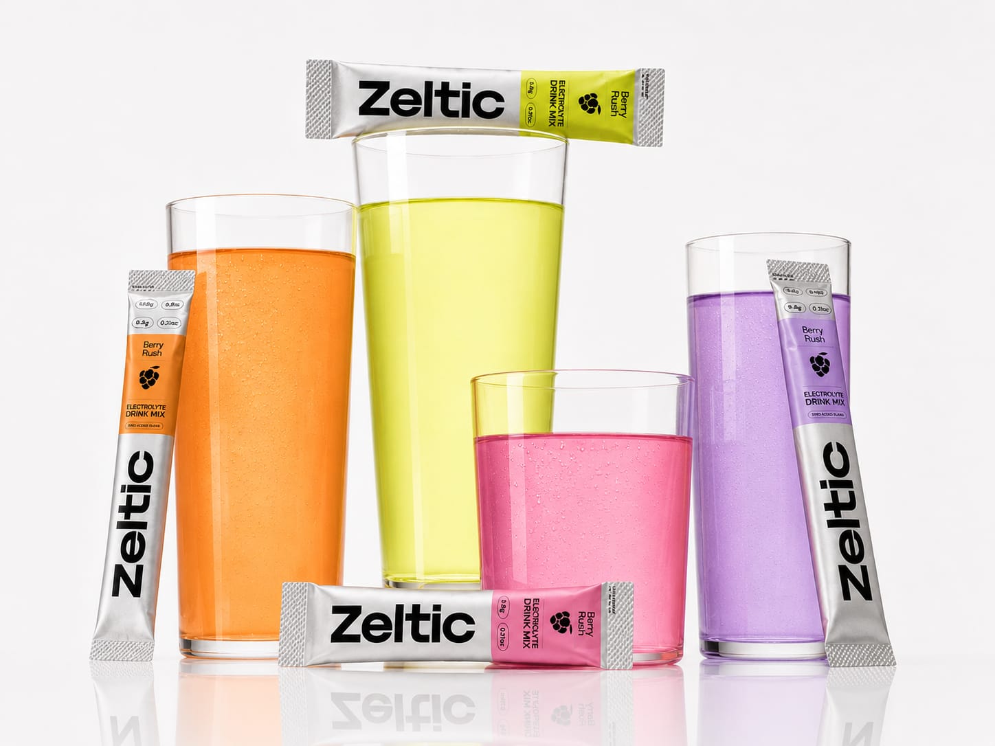 Zeltic variety pack and sachets