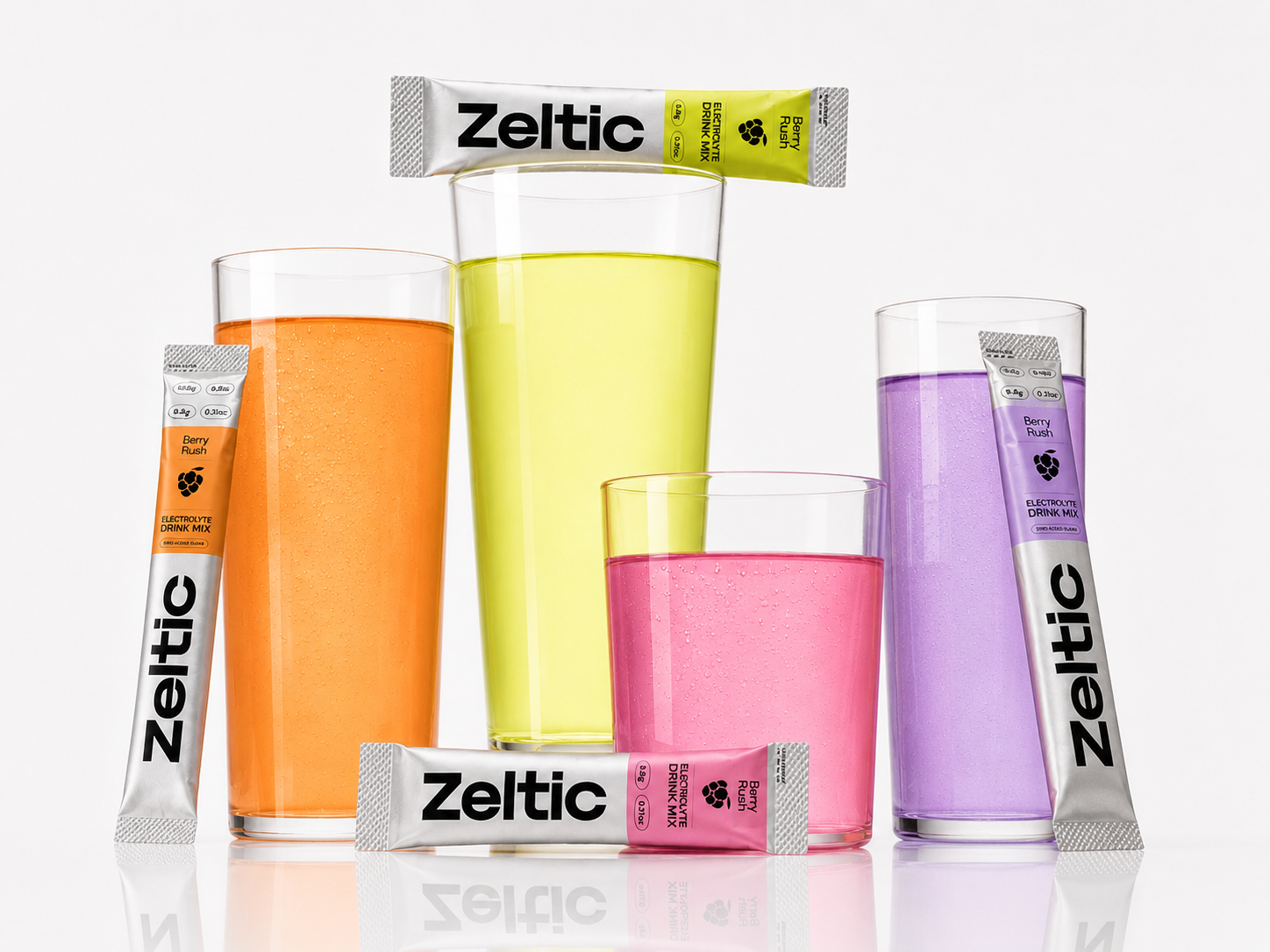 Zeltic variety pack and sachets