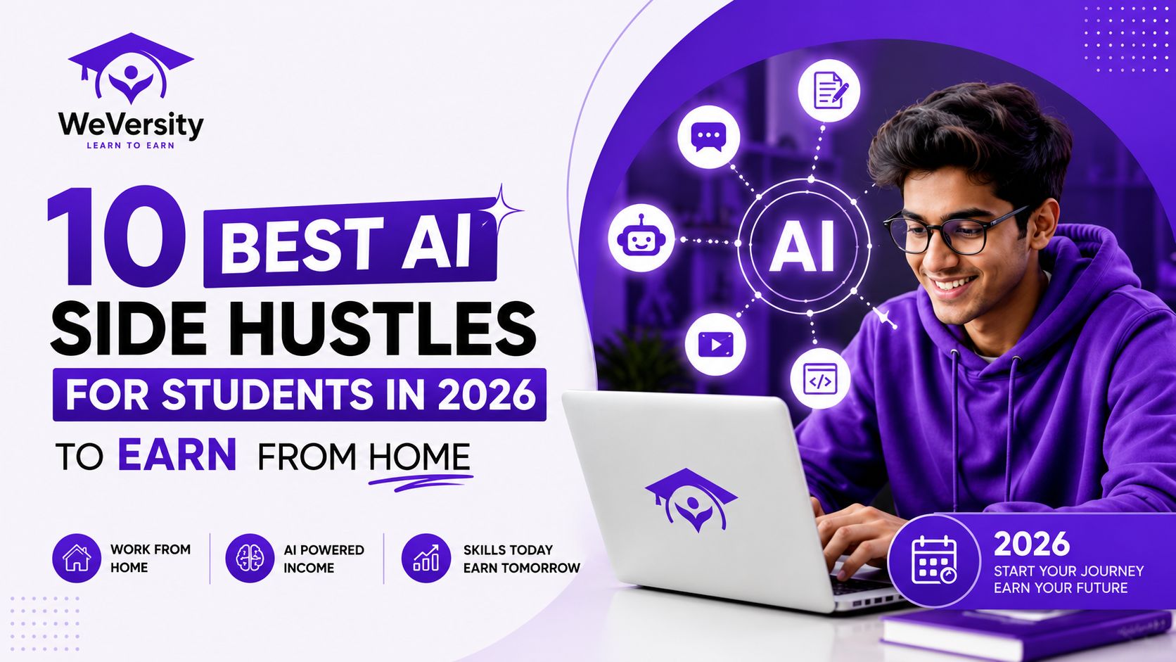 10 Best AI Side Hustles for Students in 2026 to Earn From Home