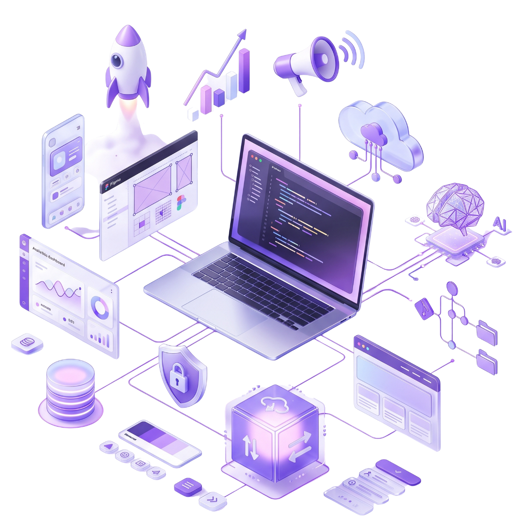 Digital Solutions Illustration