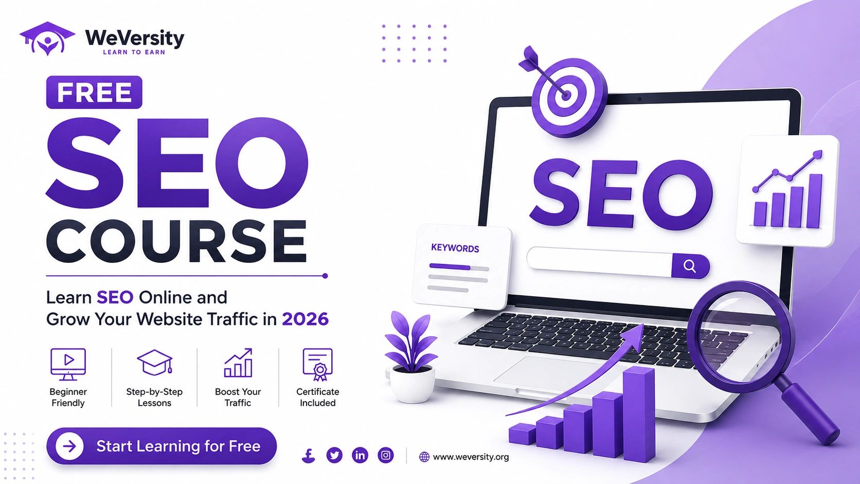 Free SEO Course: Learn SEO Online and Grow Your Website Traffic in 2026