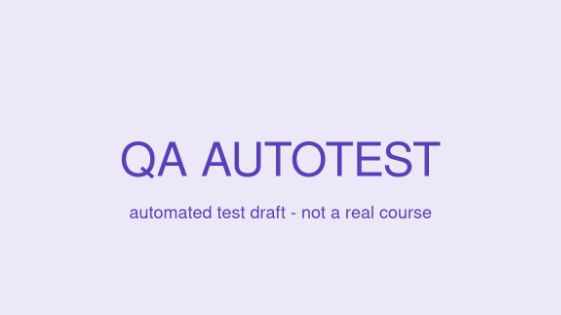 QA-AUTOTEST