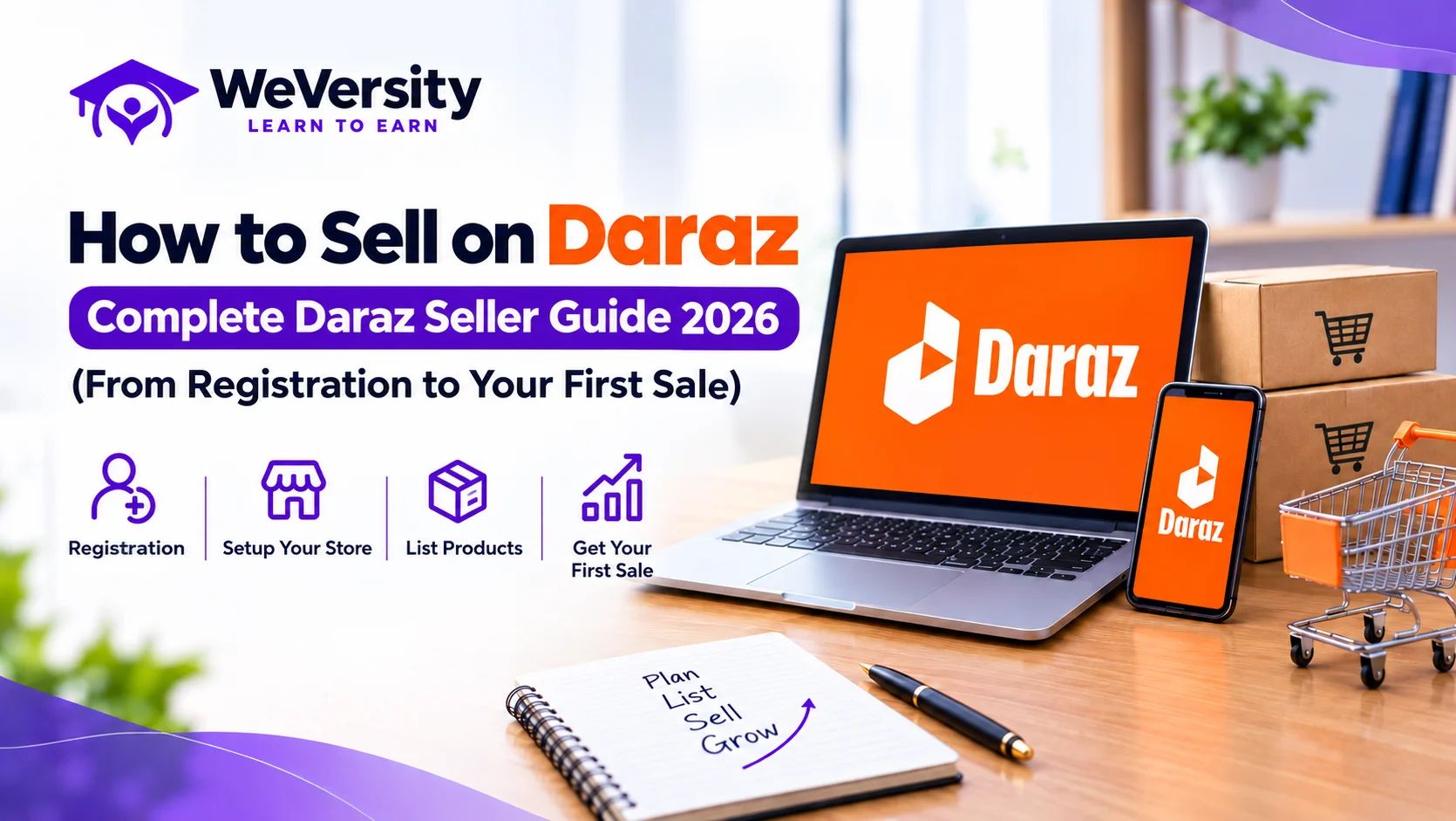 How to Sell on Daraz: Complete Daraz Seller Guide 2026 (From Registration to Your First Sale)