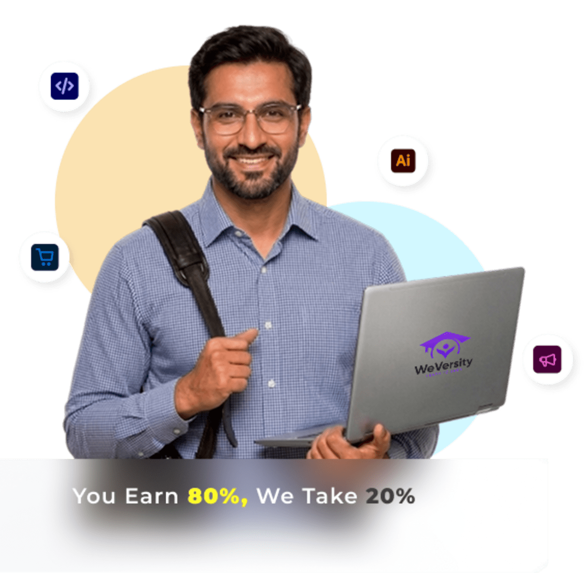 WeVersity online instructor teaching a live class