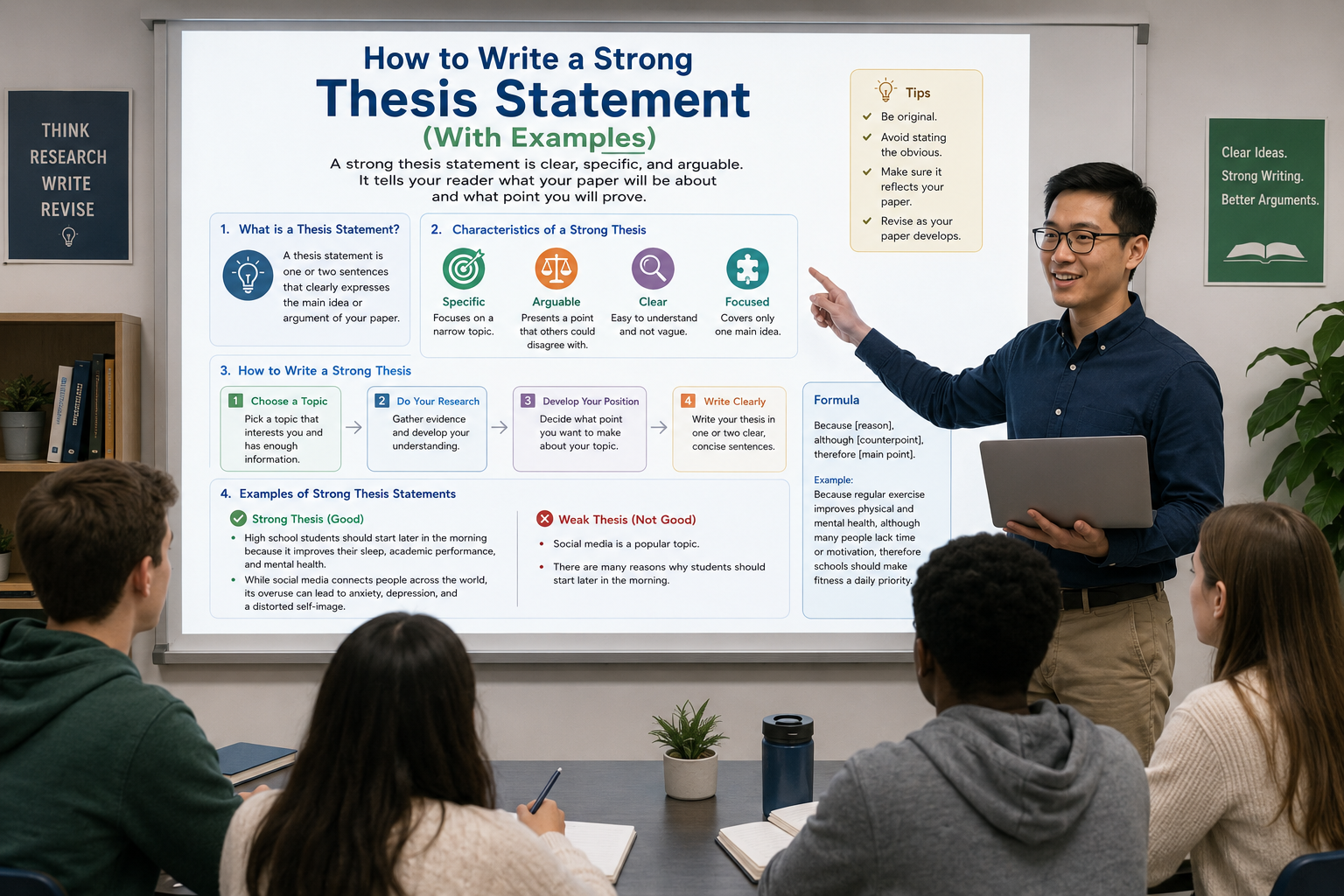 How to Write a Strong Thesis Statement (With Examples)