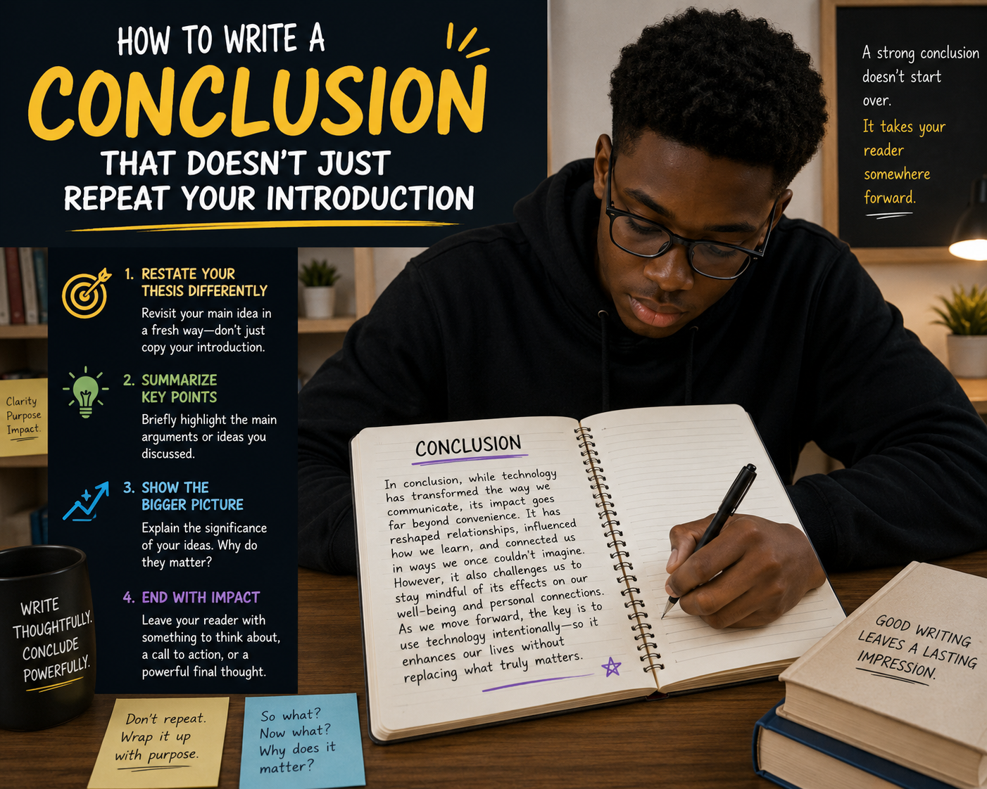 How to Write a Conclusion That Doesn't Just Repeat Your Introduction