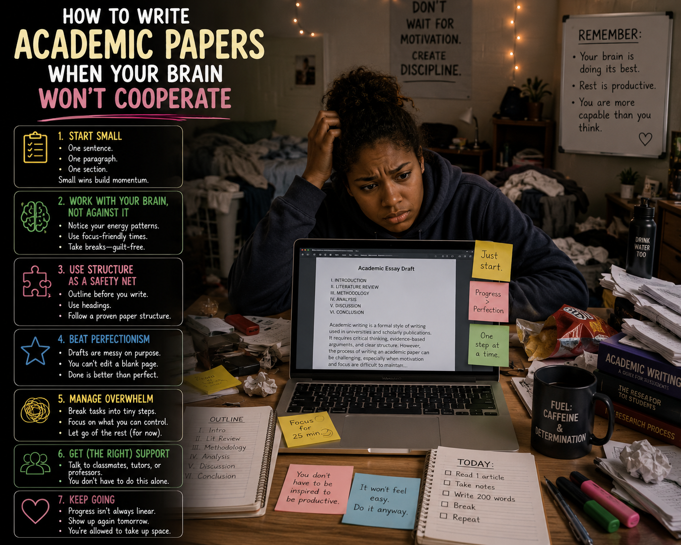 How to Write Academic Papers When Your Brain Won't Cooperate