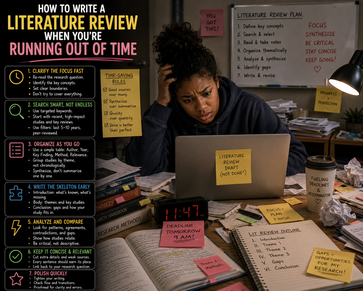 How to Write a Literature Review When You're Running Out of Time