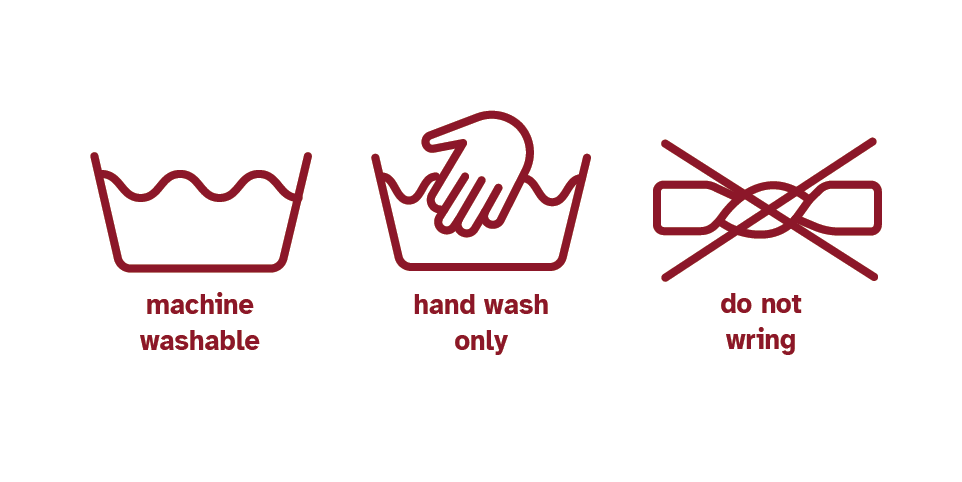 Washing machine symbols
