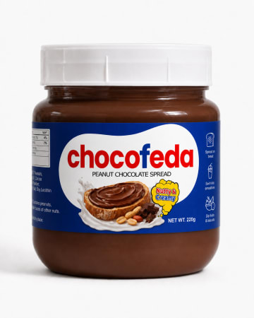 Chocofeda Chocolate Peanut Spread jar
