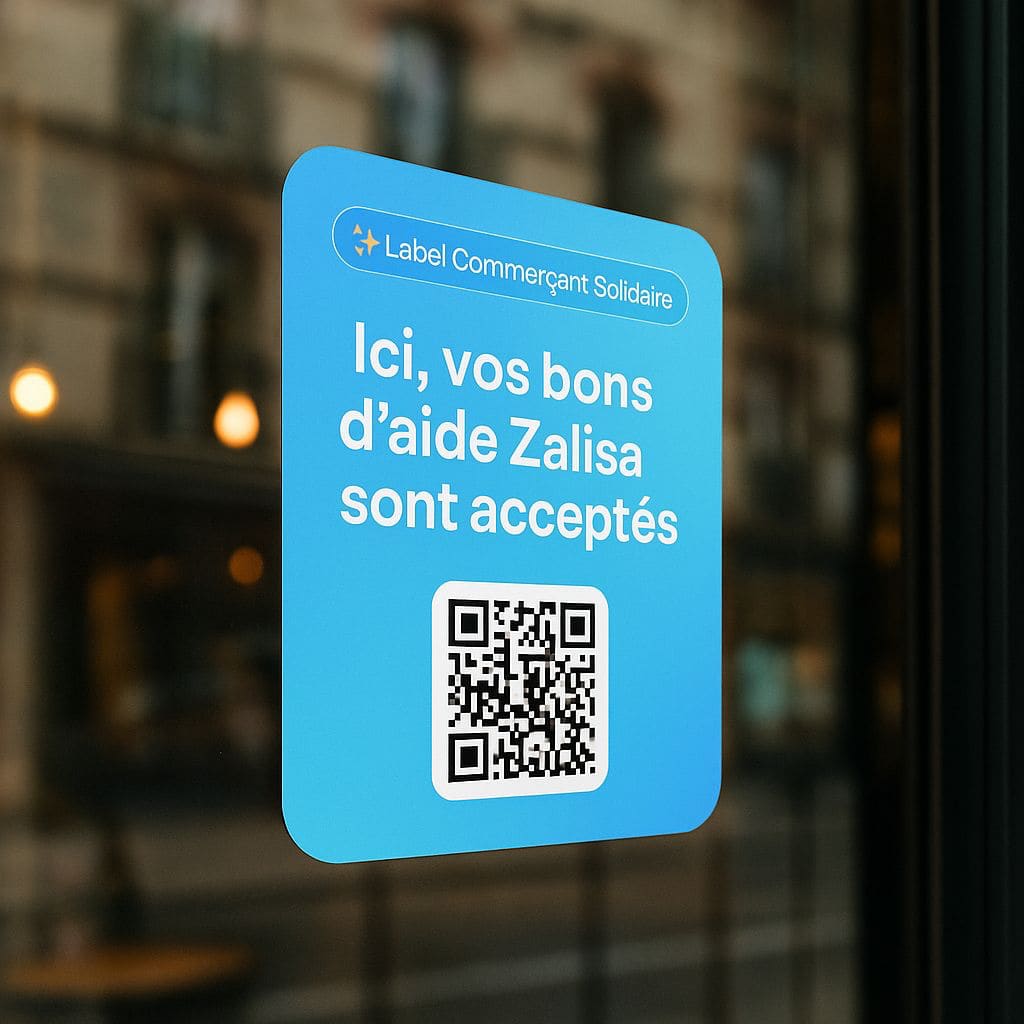 Ici, vos bons d'aides Zalisa sont acceptés