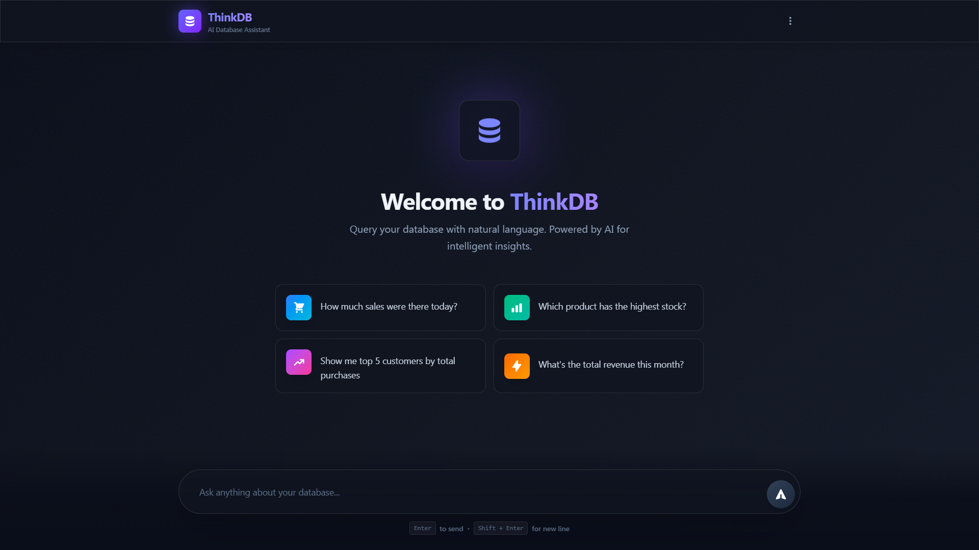 ThinkDB – AI Database Assistant