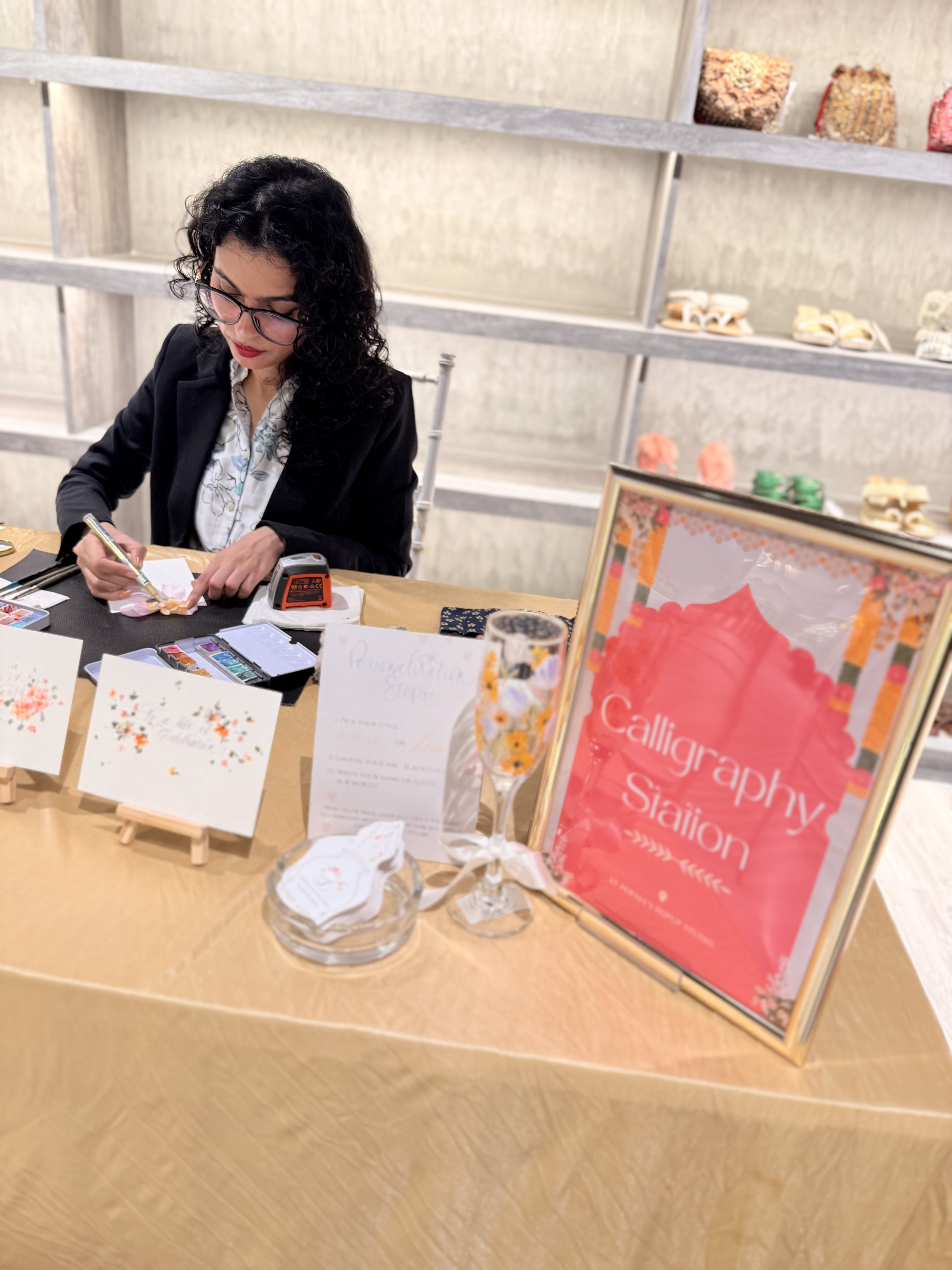 Live Engraving & Calligraphy - Gallery of Shreya