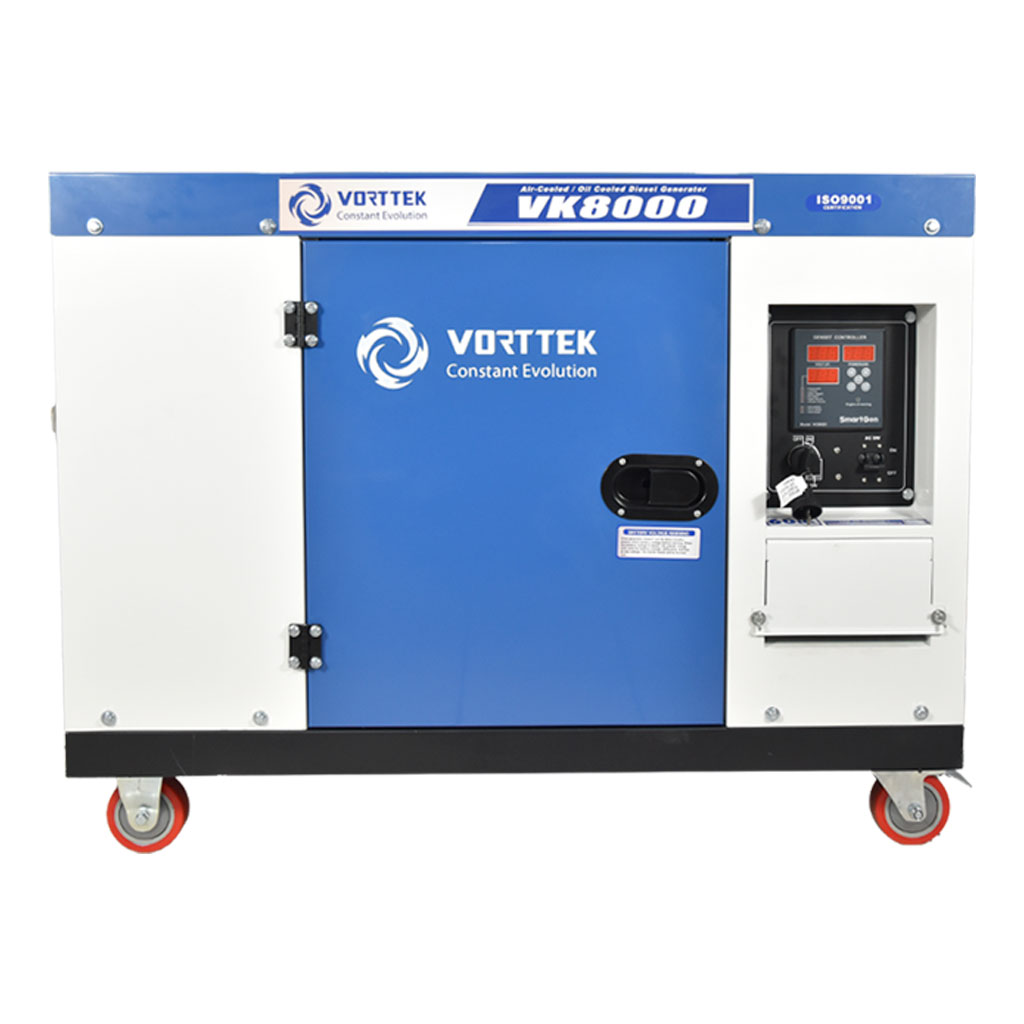 Vorttek VK8000 8KW Diesel Power Generator 220/110V with Automatic Transfer Switch Included, 12MG