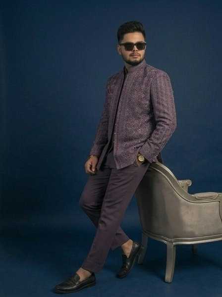 Royal Purple Jodhpuri Suit