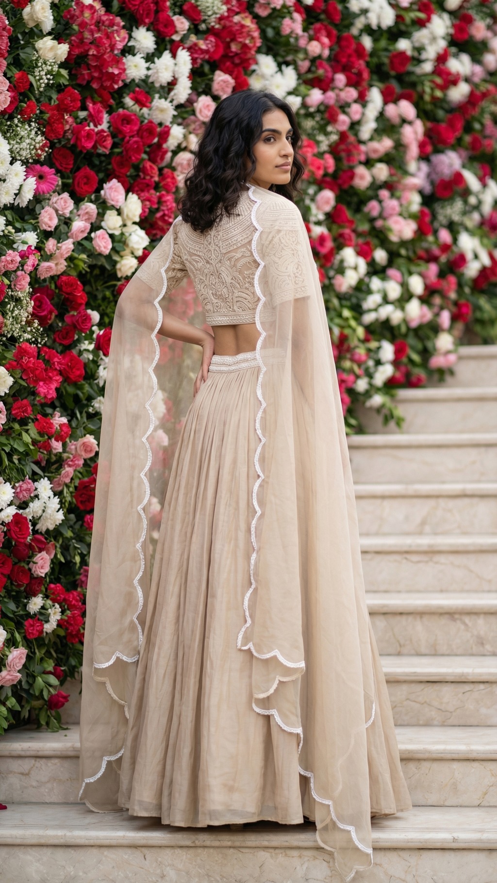 Gulzar Pearl Cascade Set back