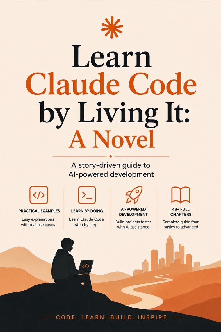 Book cover — Learn Claude Code by Living It: A Novel