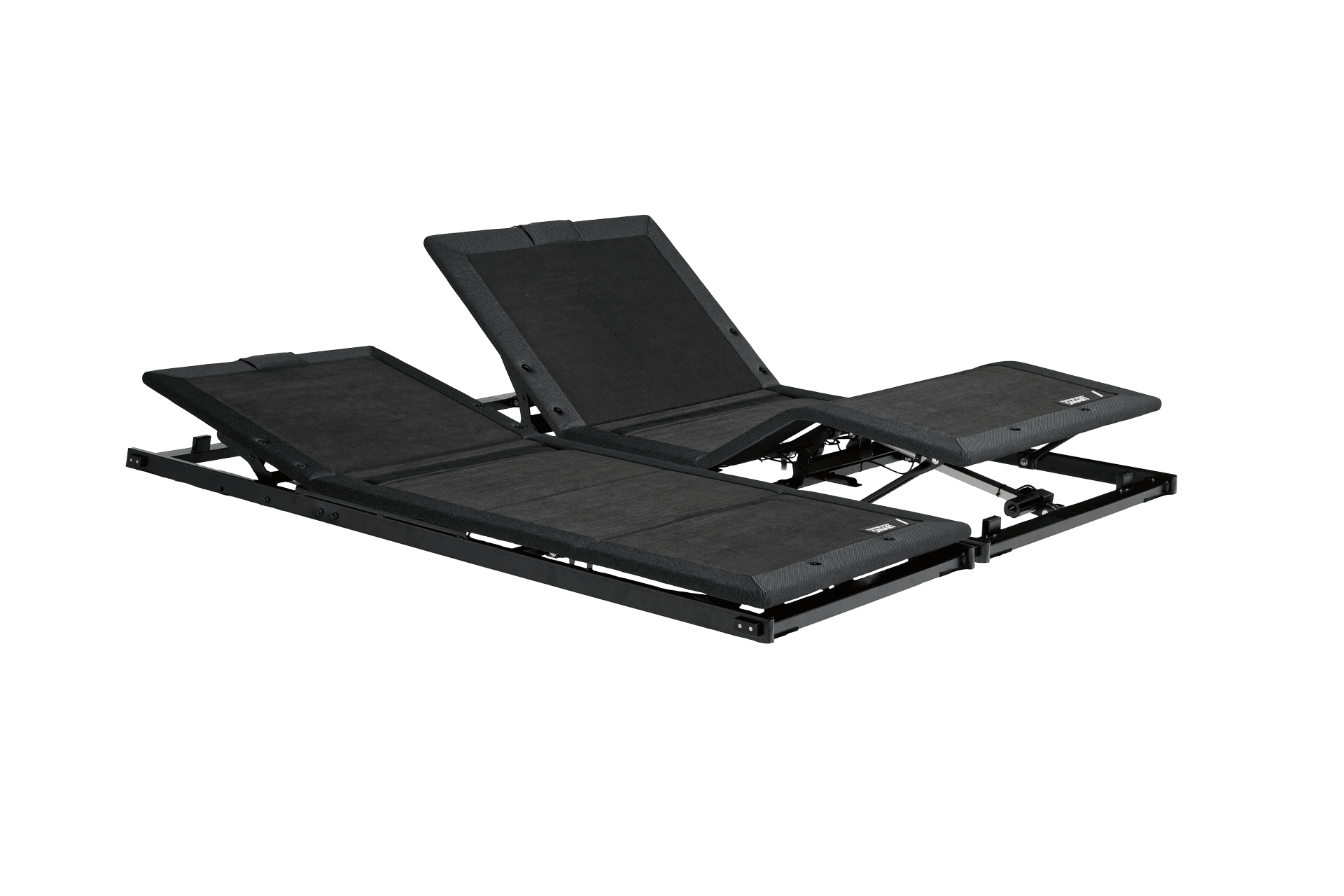 Base intelligente Ergo deux chaises inclinables avec un fond noir