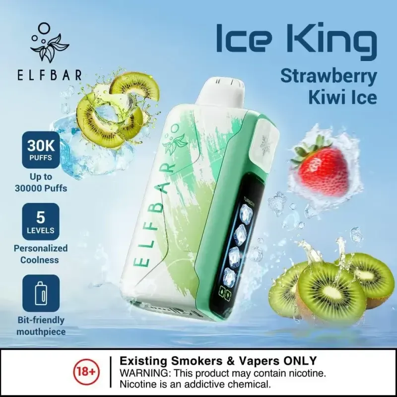 Elf Bar - Strawberry Kiwi Ice (30000 - Ice King)