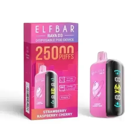 Elf Bar - Strawberry Raspberry Cherry (25000 - RAYA D3)