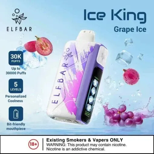 Elf Bar - Grape Ice (30000 - Ice King)