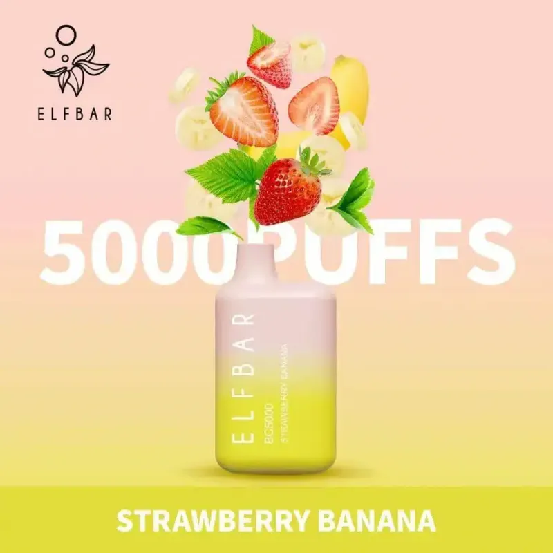 Elf Bar - Strawberry Banana (5000 Puffs)