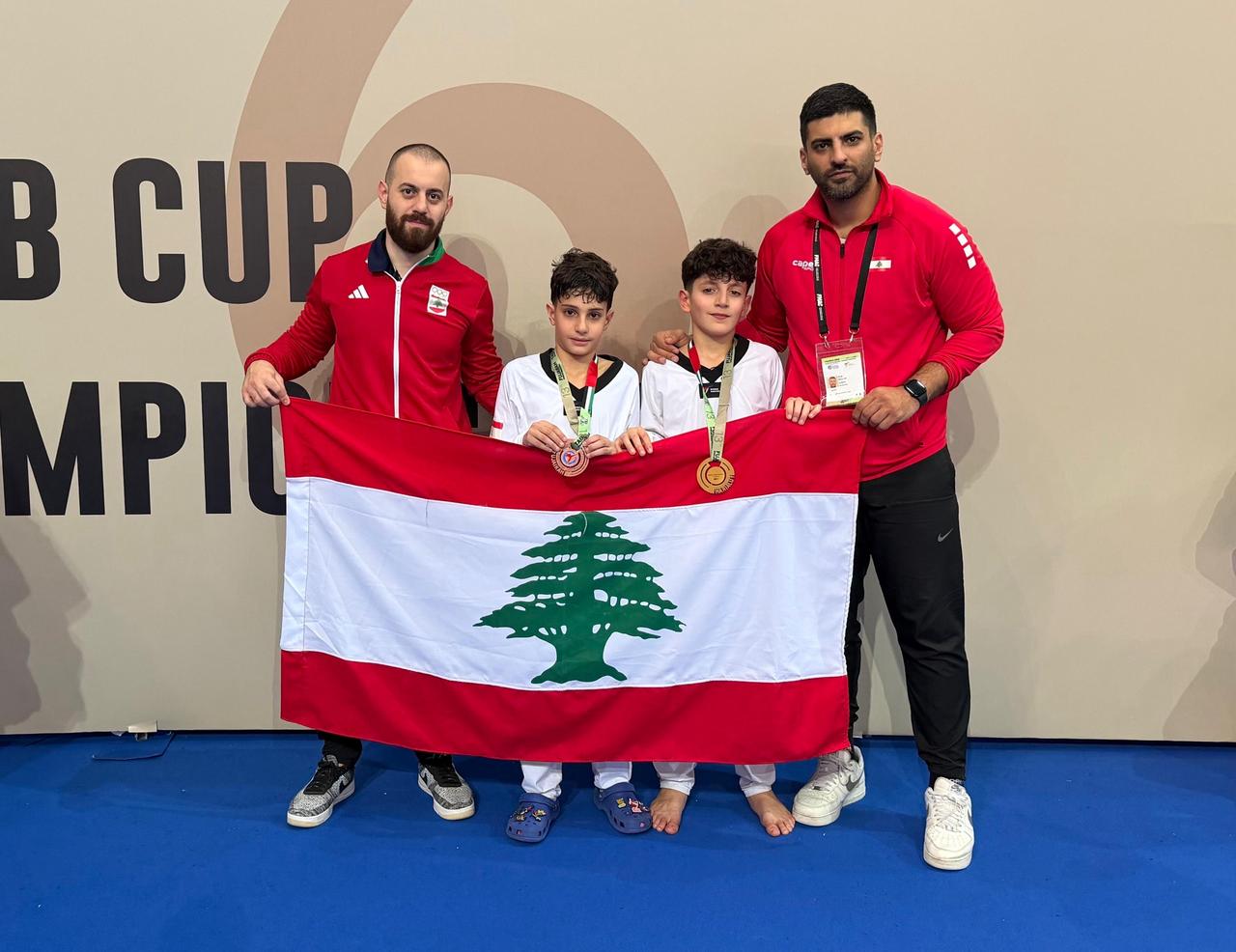 Blog Post Image شنتيري ونخله بعد تتويجهما مع المدربين