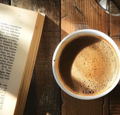 Blog Post Image الكافيين صباحًا يعزز الانتباه الانتقائي ويقلل شرود الذهن، فتصبح قراءة الصفحات الأولى مع القهوة تدريبًا فعليًا للتركيز لا مجرد عادة