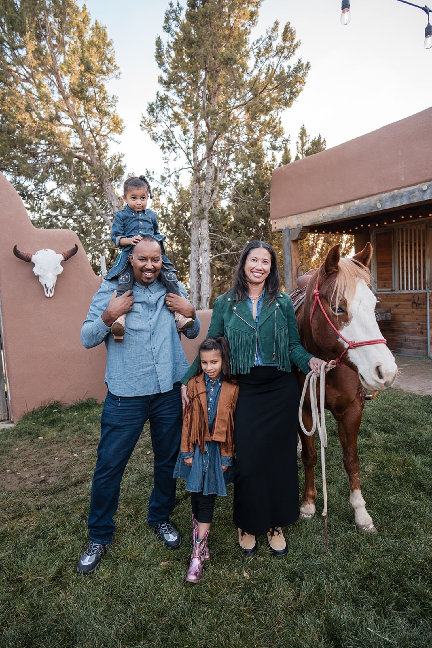 Crawford family portrait session Santa Fe, documentary natural light photography