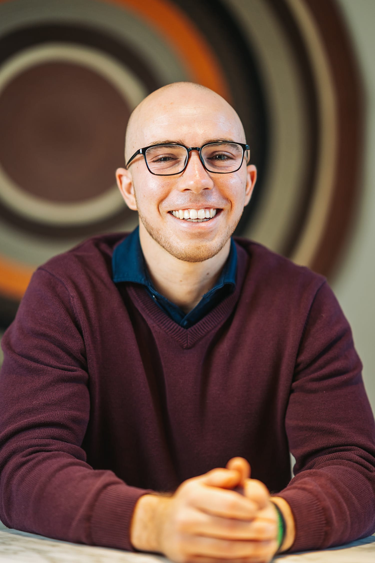 Professional indoor headshot with even studio lighting