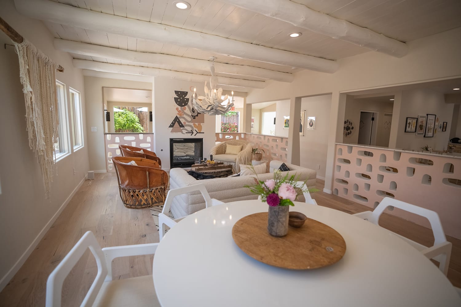 Interior of The Mystic Santa Fe venue, contemporary Southwest design, open plan space, Casey Addason Photography