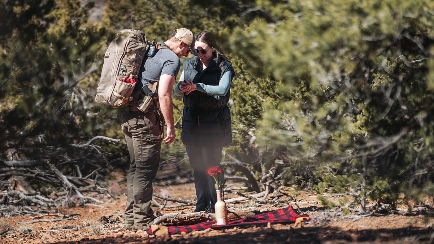 Outdoor portrait session in New Mexico — dramatic natural light and terrain