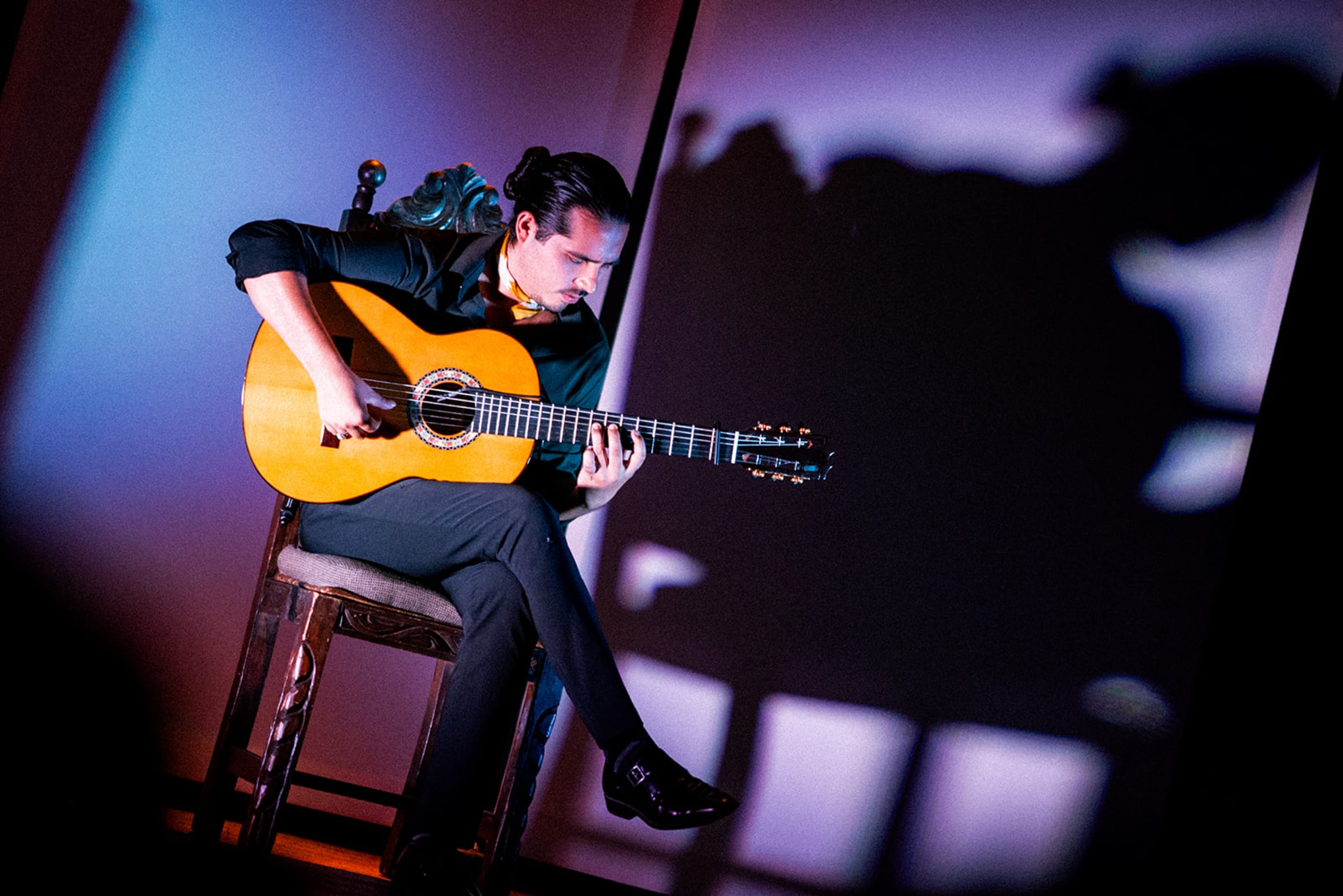Guests at an intimate Santa Fe restaurant event