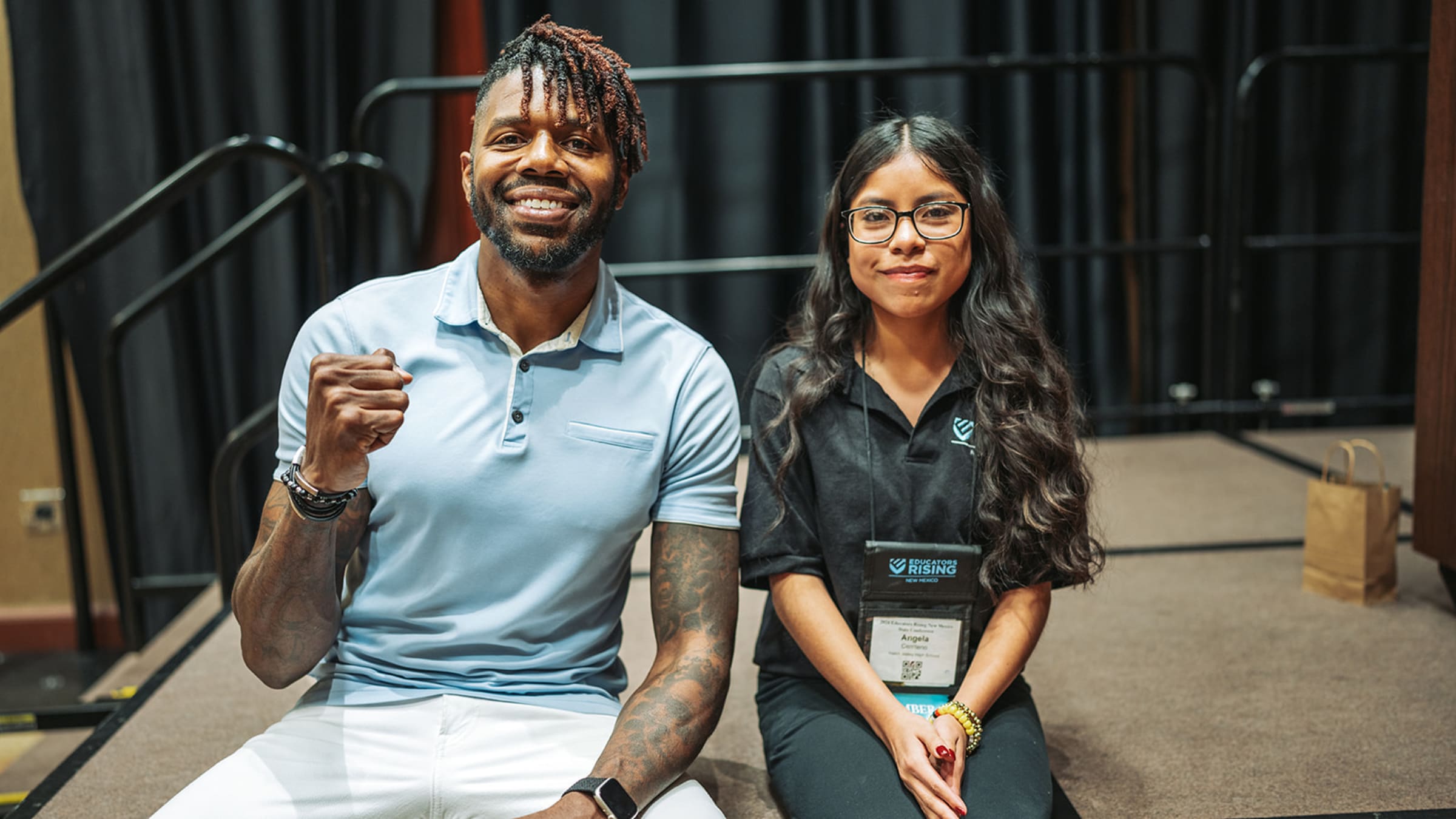 Santa Fe natural light portrait — desert terrain