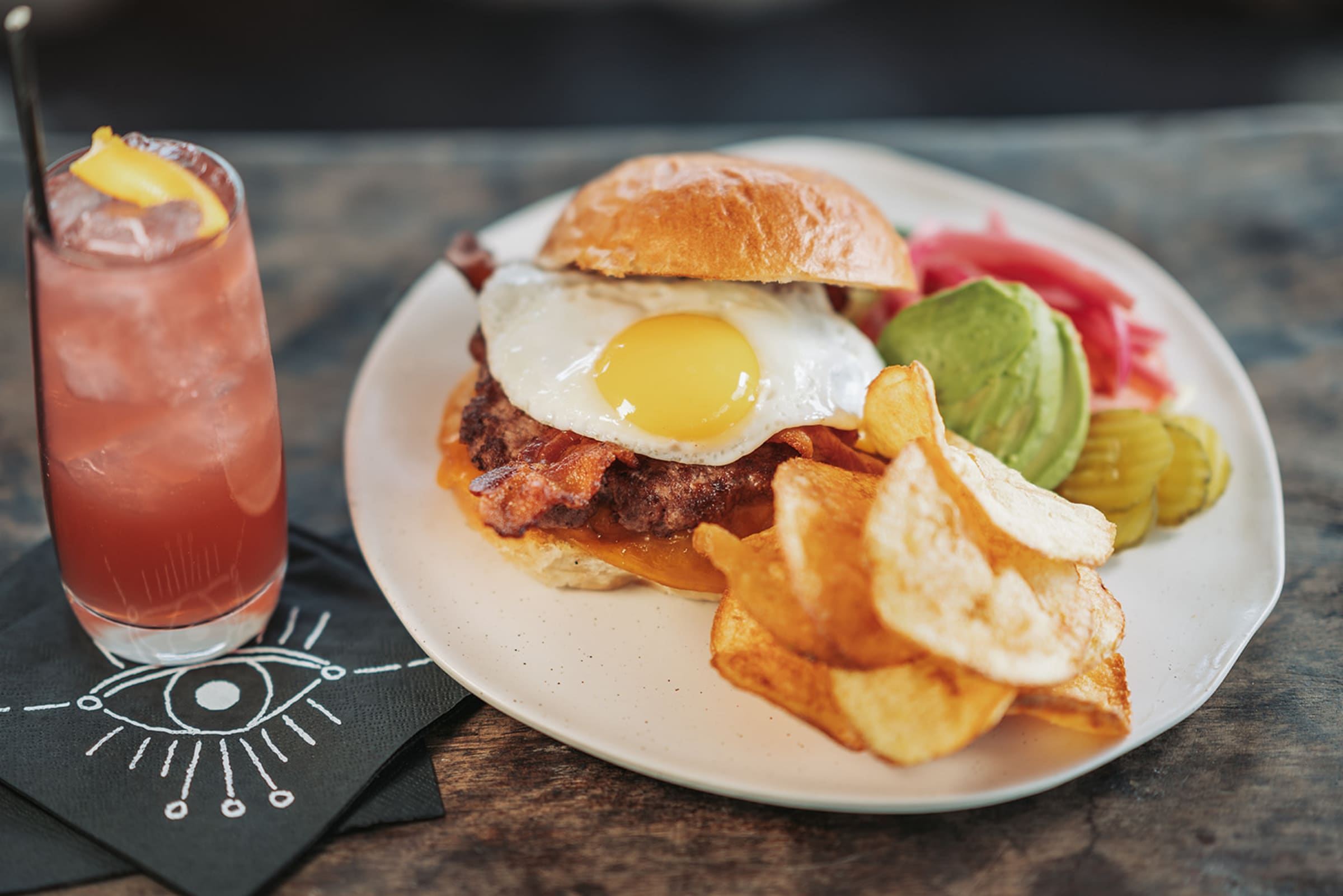 Restaurant ambiance photography at The Mystic, Santa Fe — dining room atmosphere