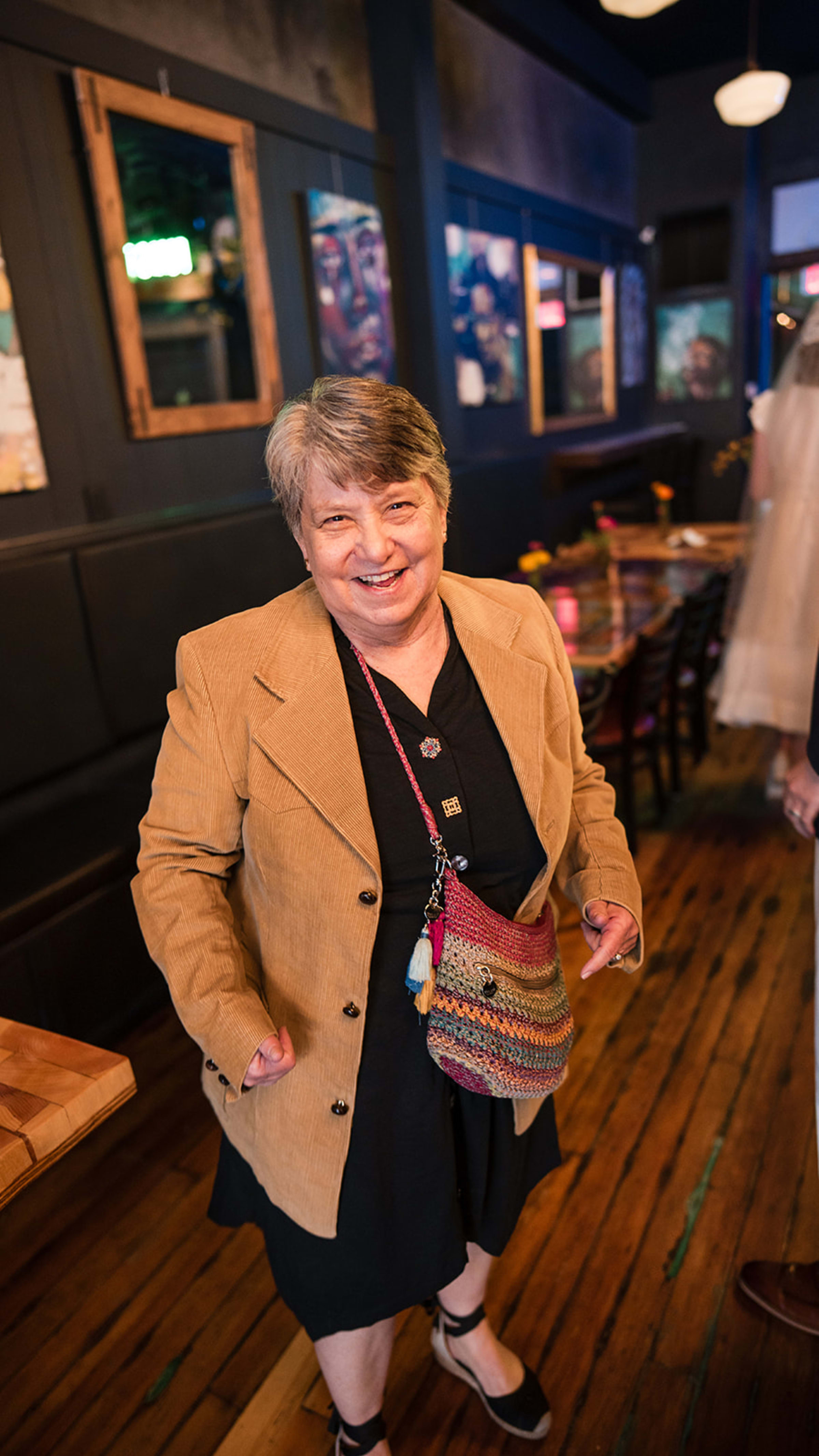 Father of the bride giving an emotional toast during a Santa Fe wedding reception — Casey Addason Photography