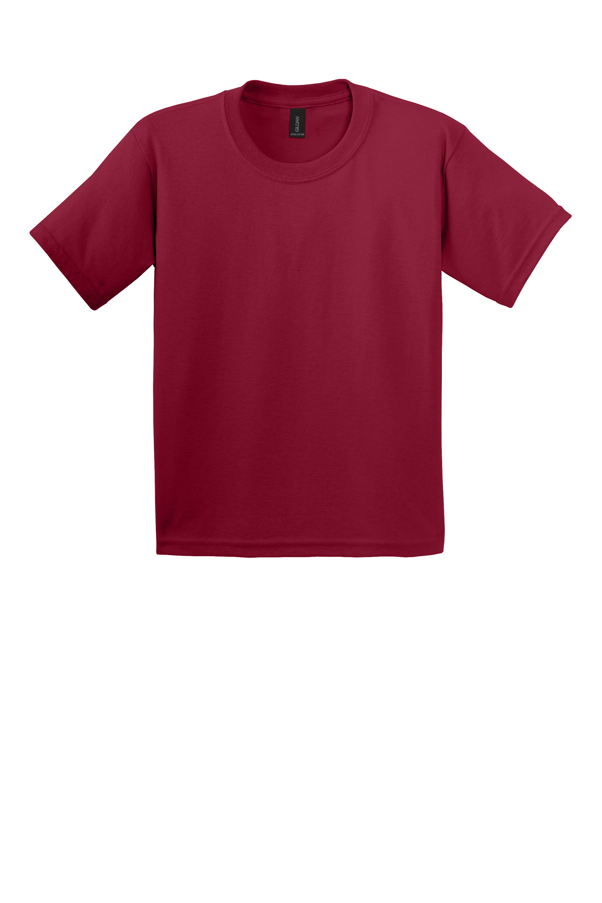 Gildan 2000B Youth Ultra Cotton T-Shirt – Cardinal Red, 9-12 pieces, Blank