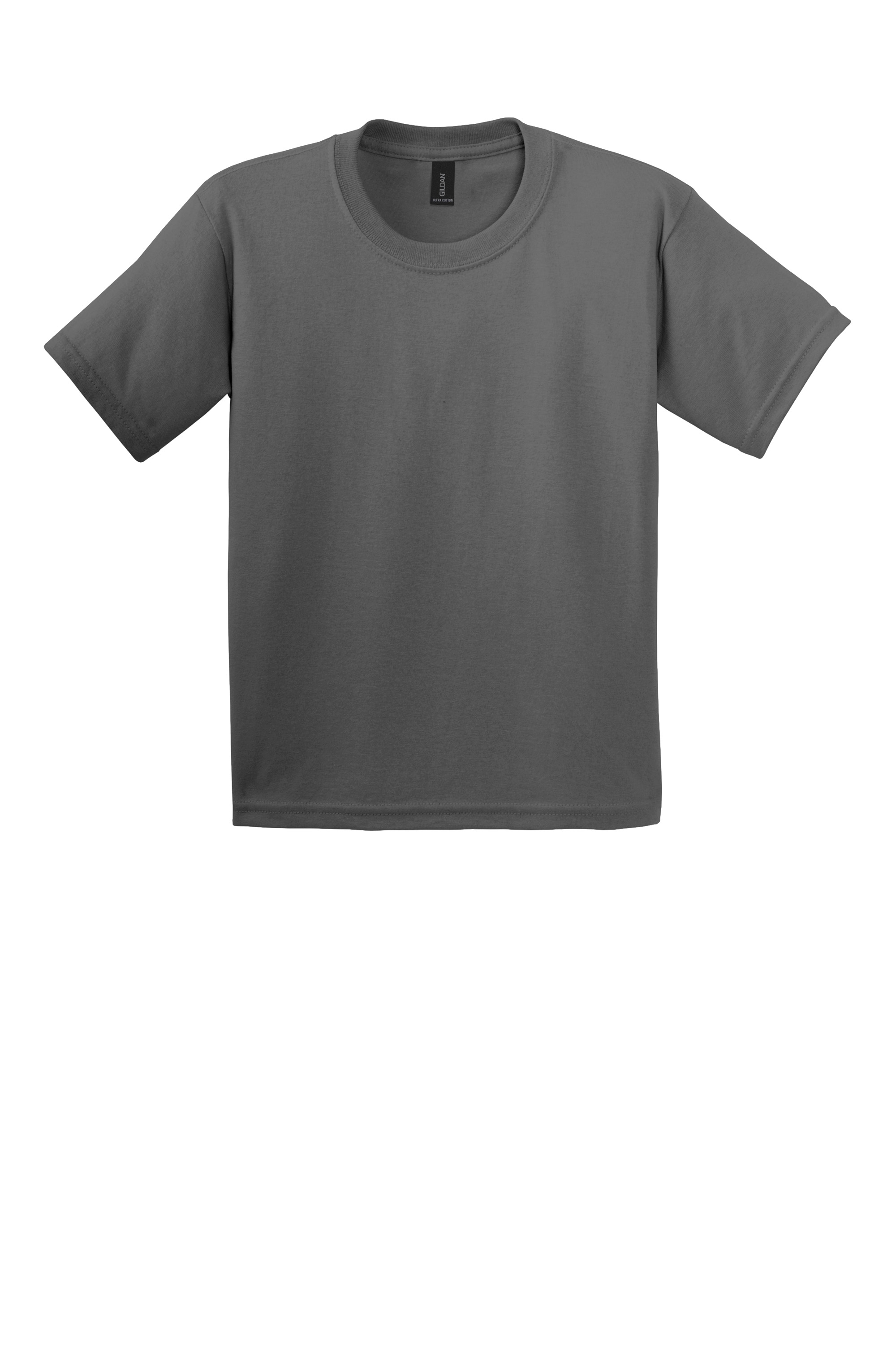 Gildan 2000B Youth Ultra Cotton T-Shirt – Charcoal, 16-20 pieces, Blank