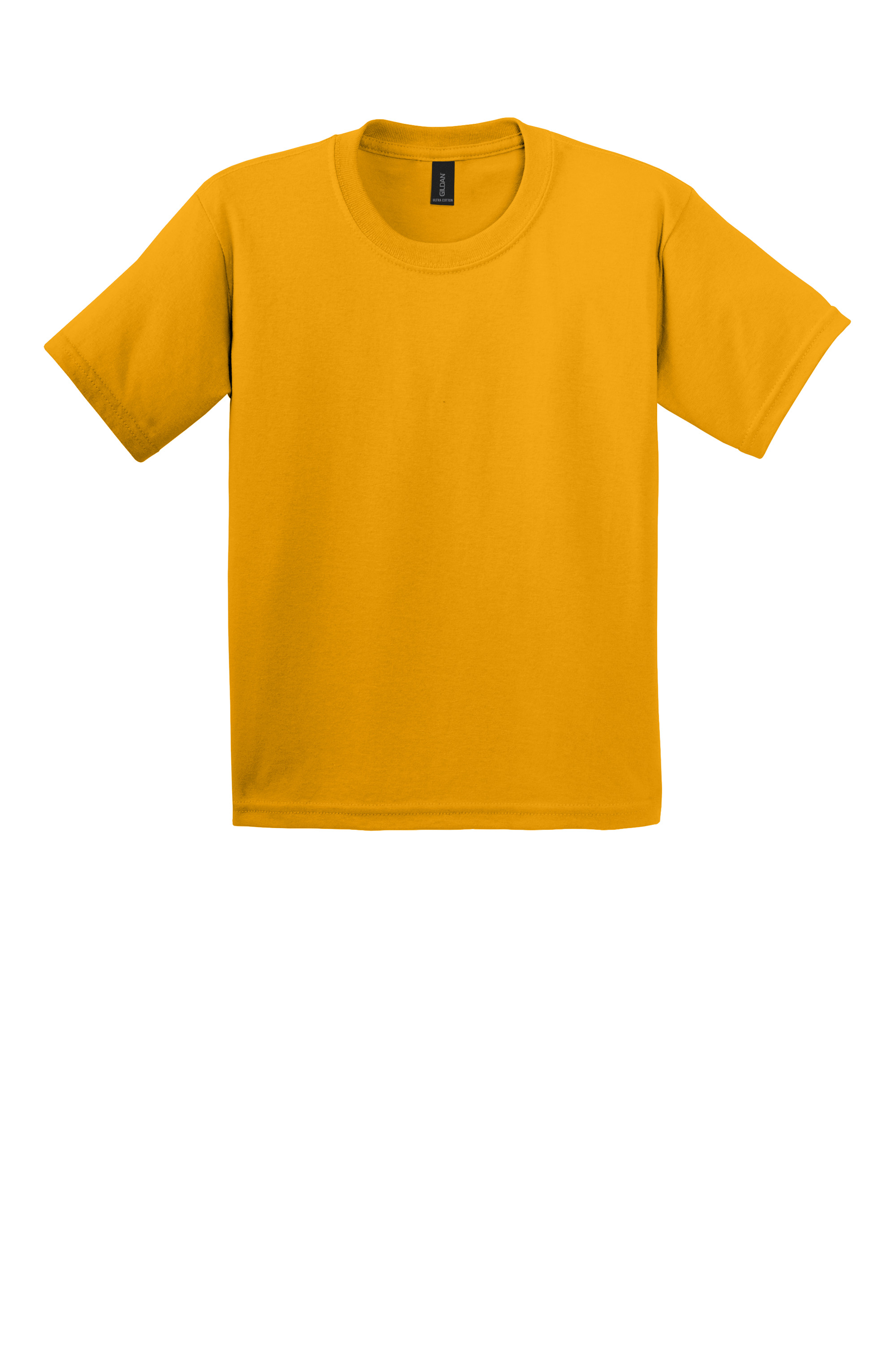 Gildan 2000B Youth Ultra Cotton T-Shirt – Gold, Custom Qty, Blank