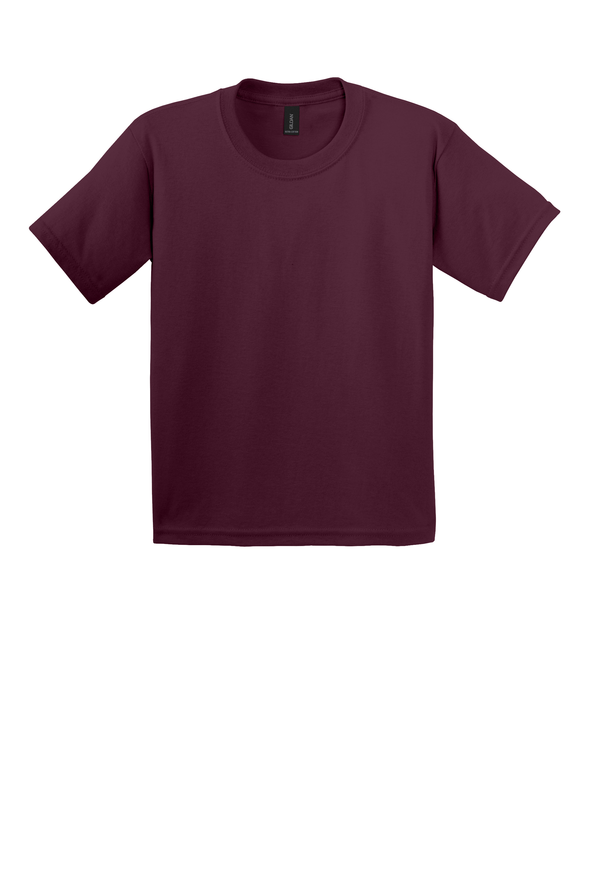 Gildan 2000B Youth Ultra Cotton T-Shirt – Maroon, 1-3 pieces, Blank