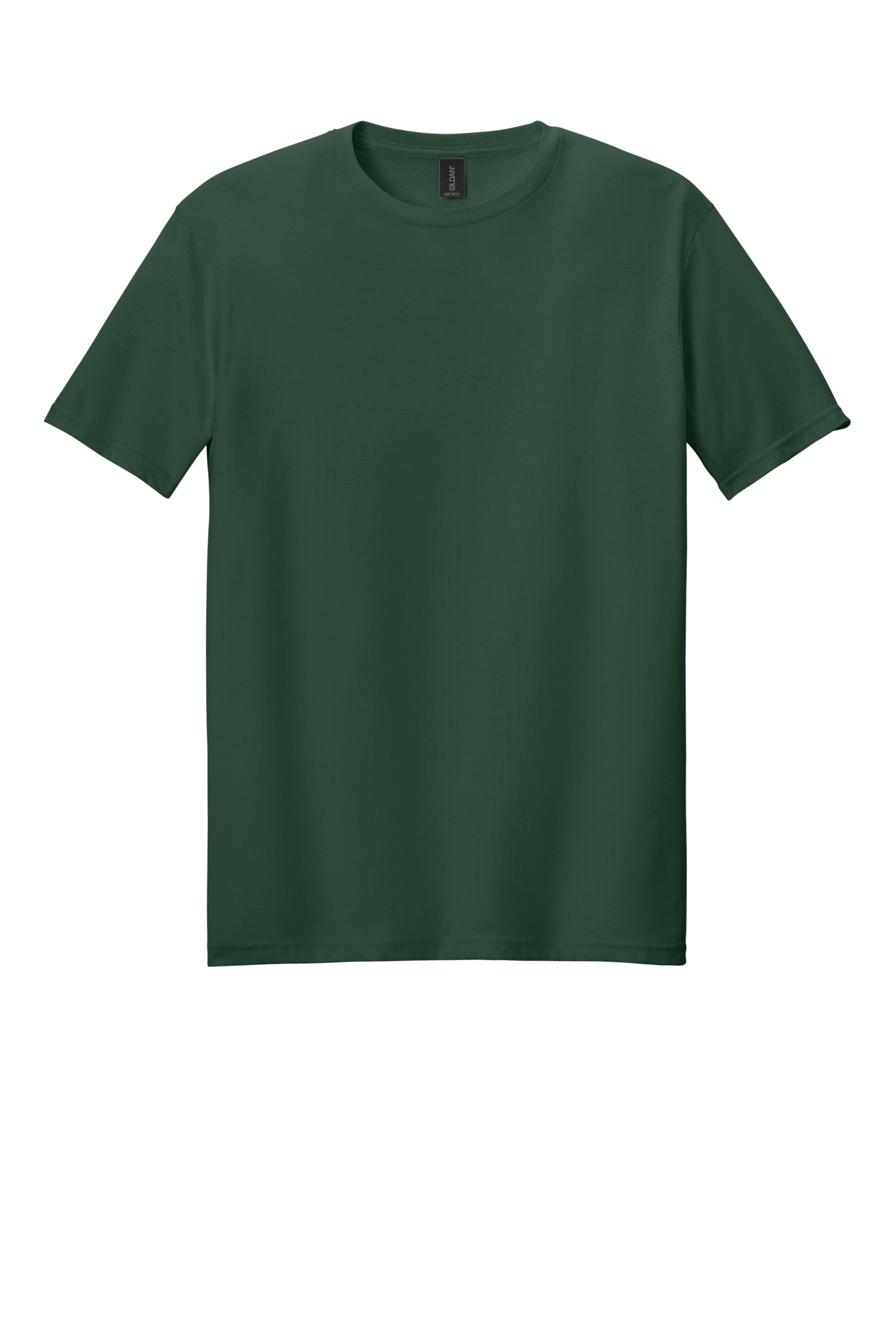 Gildan 64000 Softstyle T-Shirt – Fan Dark Green, 9-12 pieces, Blank