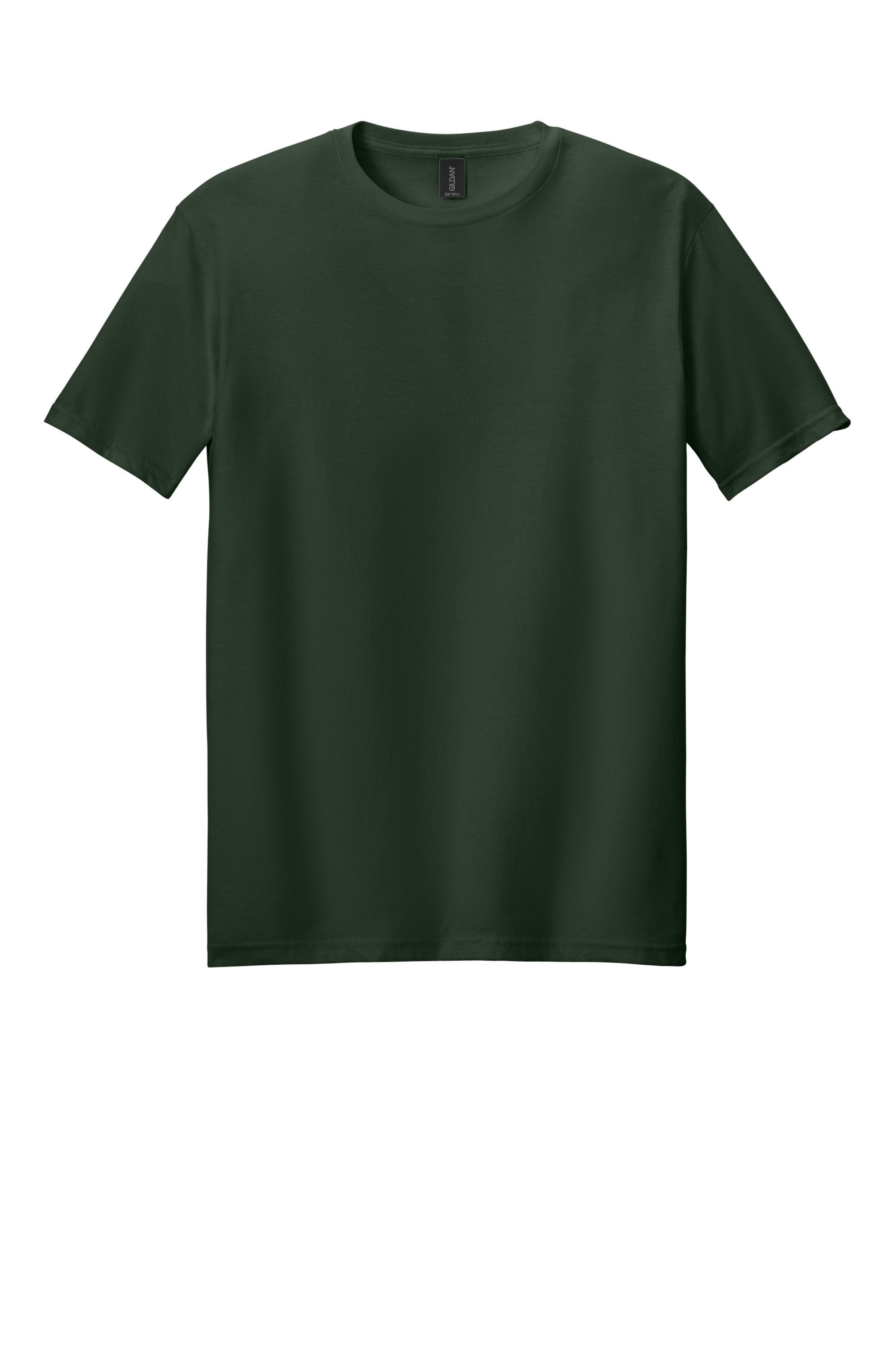Gildan 64000 Softstyle T-Shirt – Forest Green, 100+ pieces, Blank