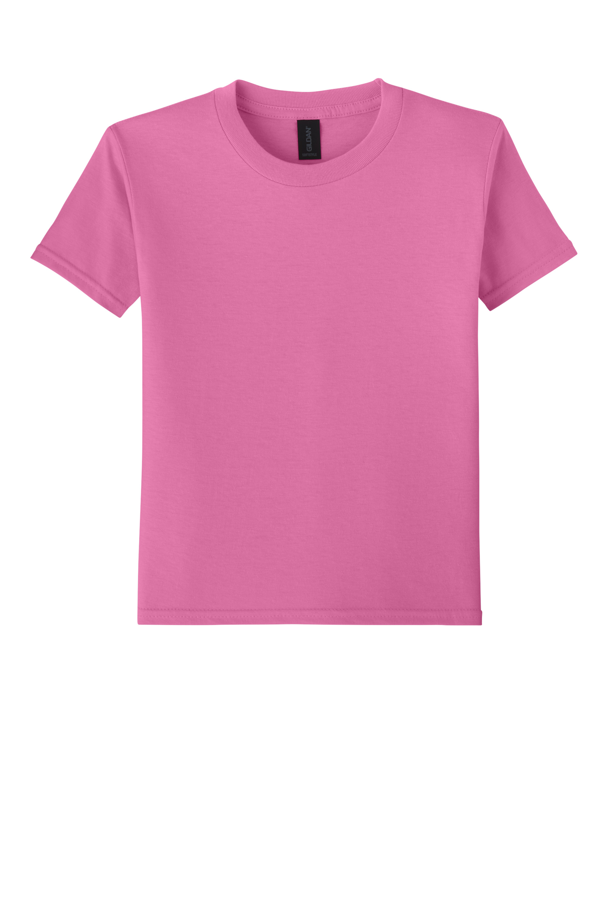 Gildan 64000B Youth Softstyle T-Shirt – Azalea, 13-15 pieces, Blank