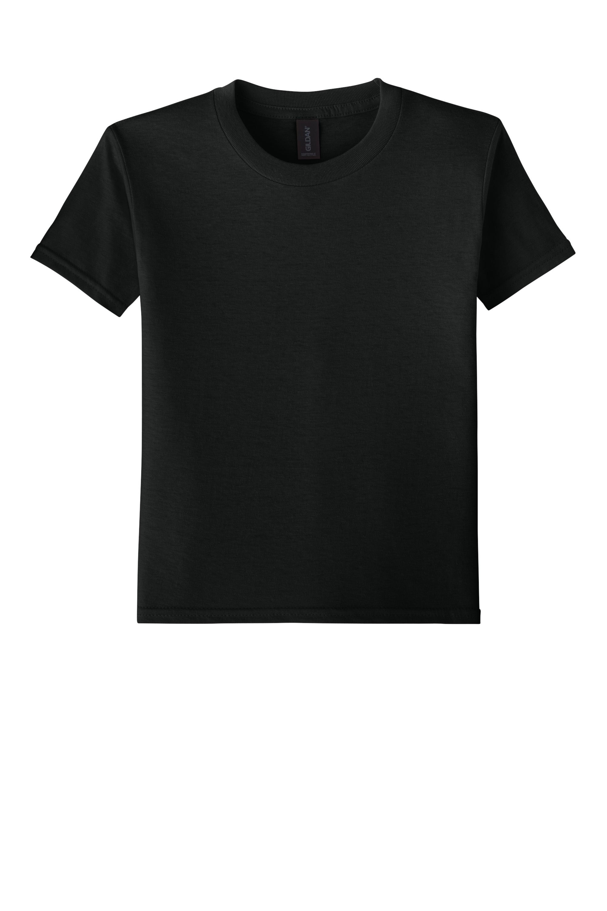 Gildan 64000B Youth Softstyle T-Shirt – Black, 4-8 pieces, Blank