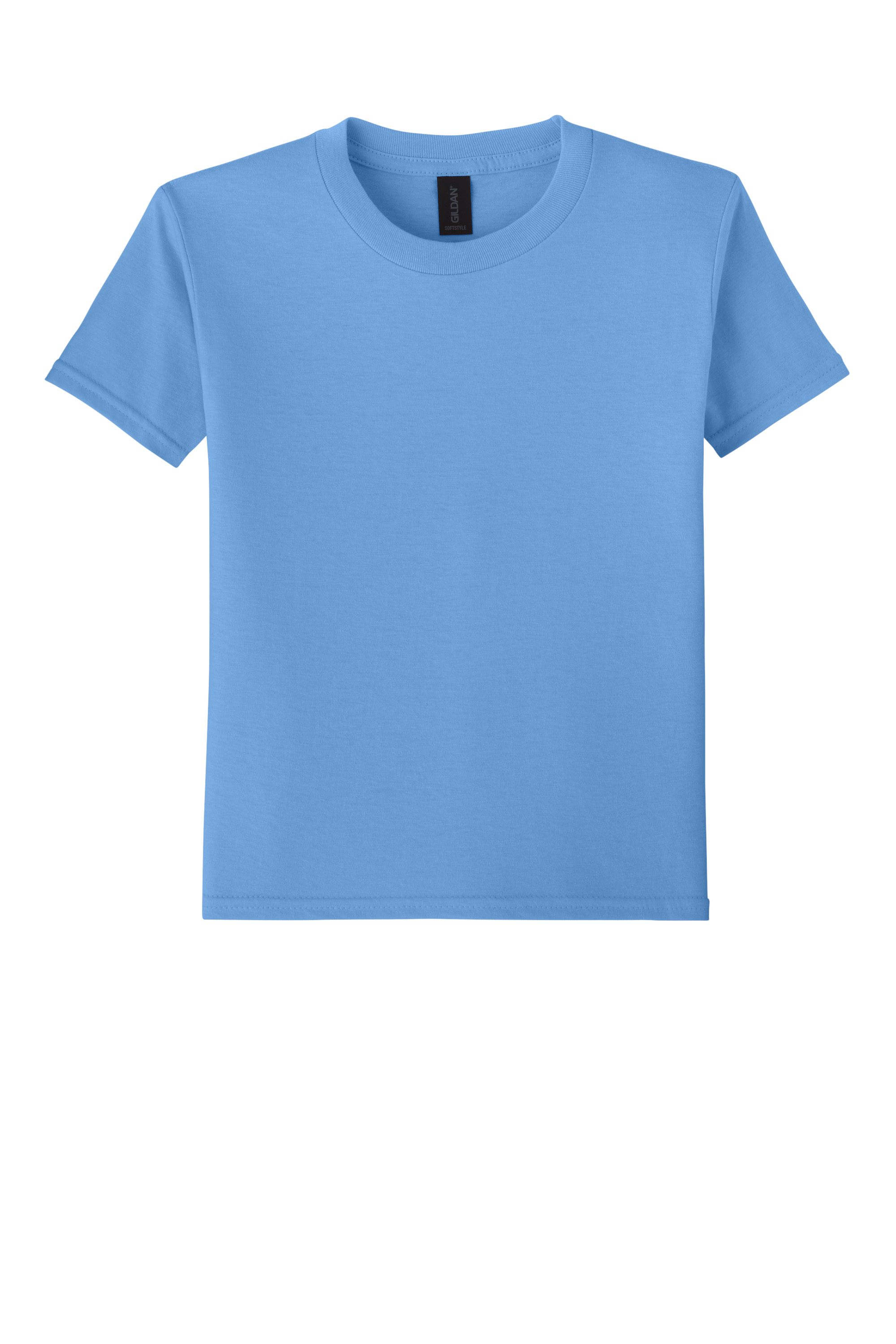 Gildan 64000B Youth Softstyle T-Shirt – Carolina Blue, 9-12 pieces, Blank