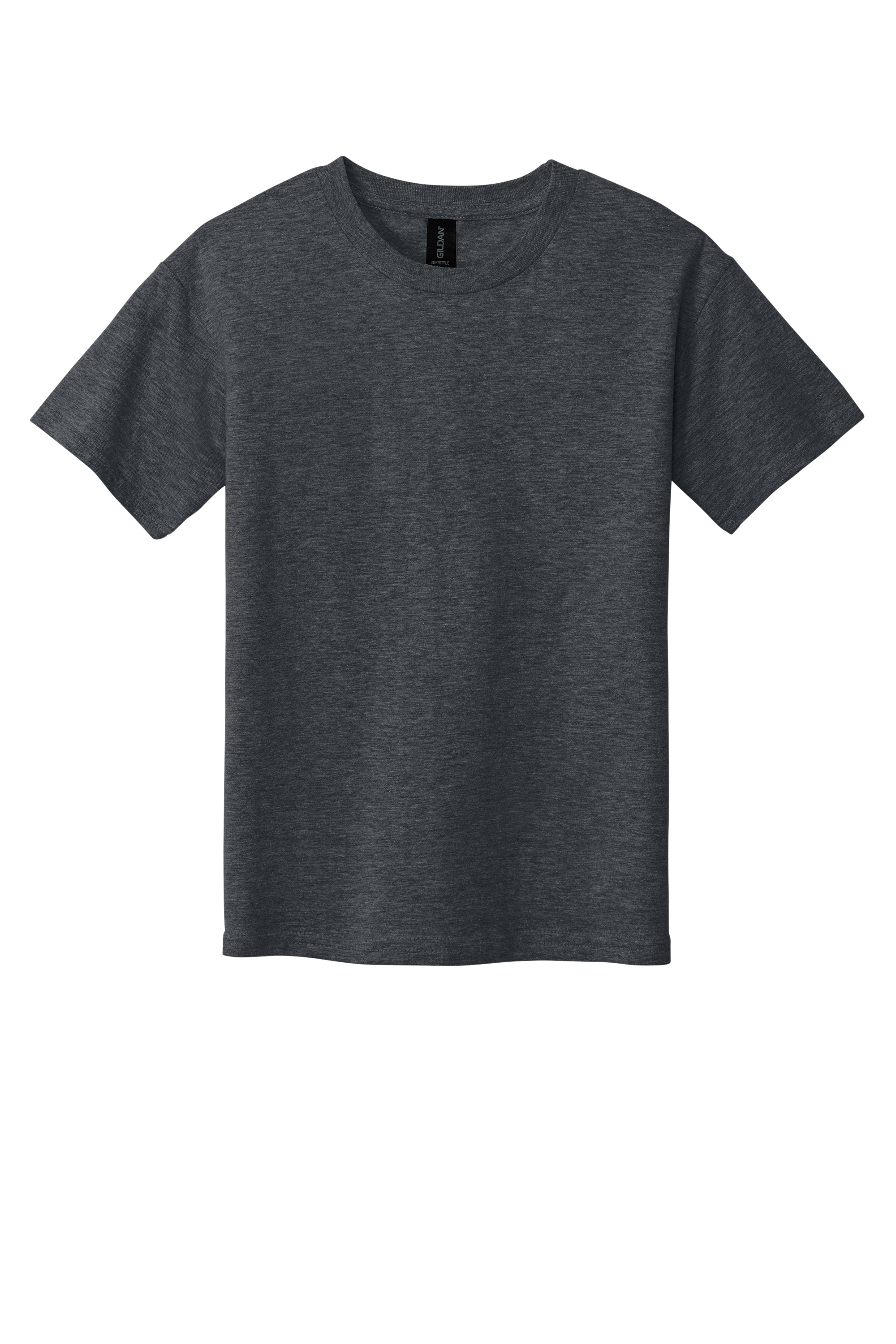 Gildan 64000B Youth Softstyle T-Shirt – Dark Heather, 13-15 pieces, Blank